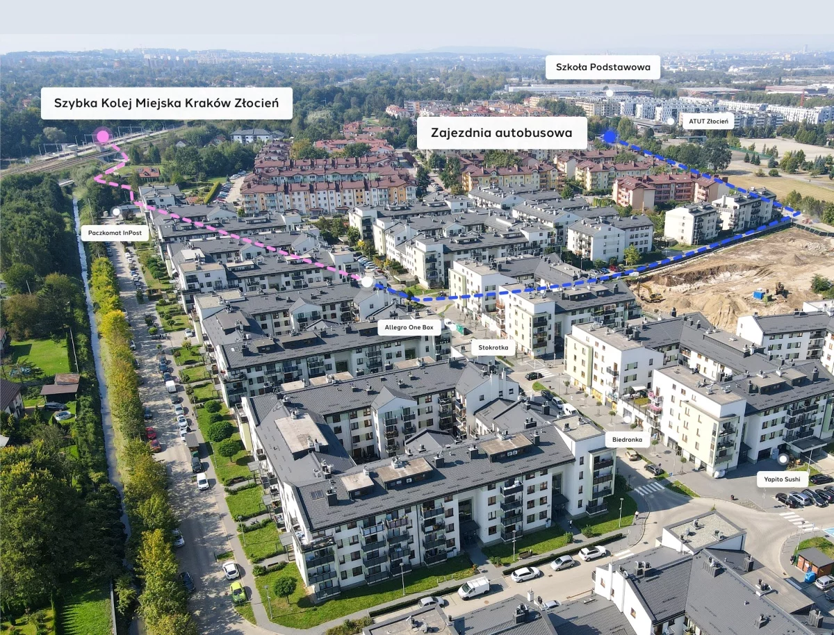 5 pokoi, mieszkanie 73,00 m², piętro 1, oferta nr , 834103, Kraków, Bieżanów-Prokocim, Bieżanów