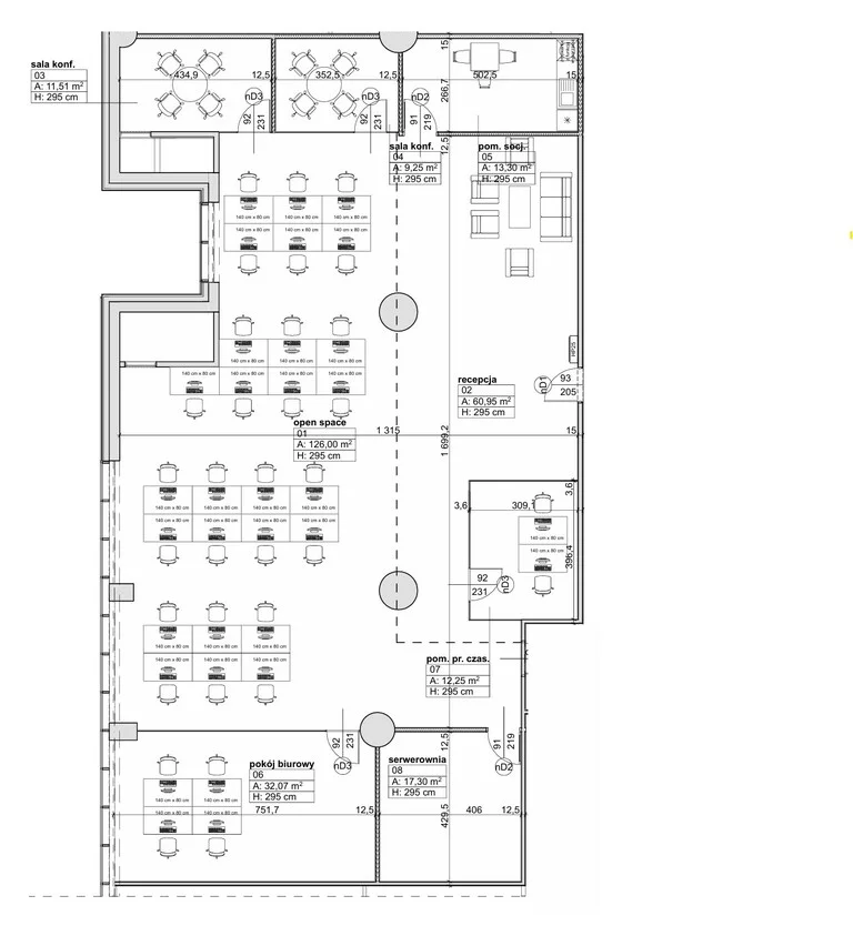 Biuro 293,93 m², oferta nr , 24/8647/OLW, Warszawa, Ochota, Ochota, Aleje Jerozolimskie