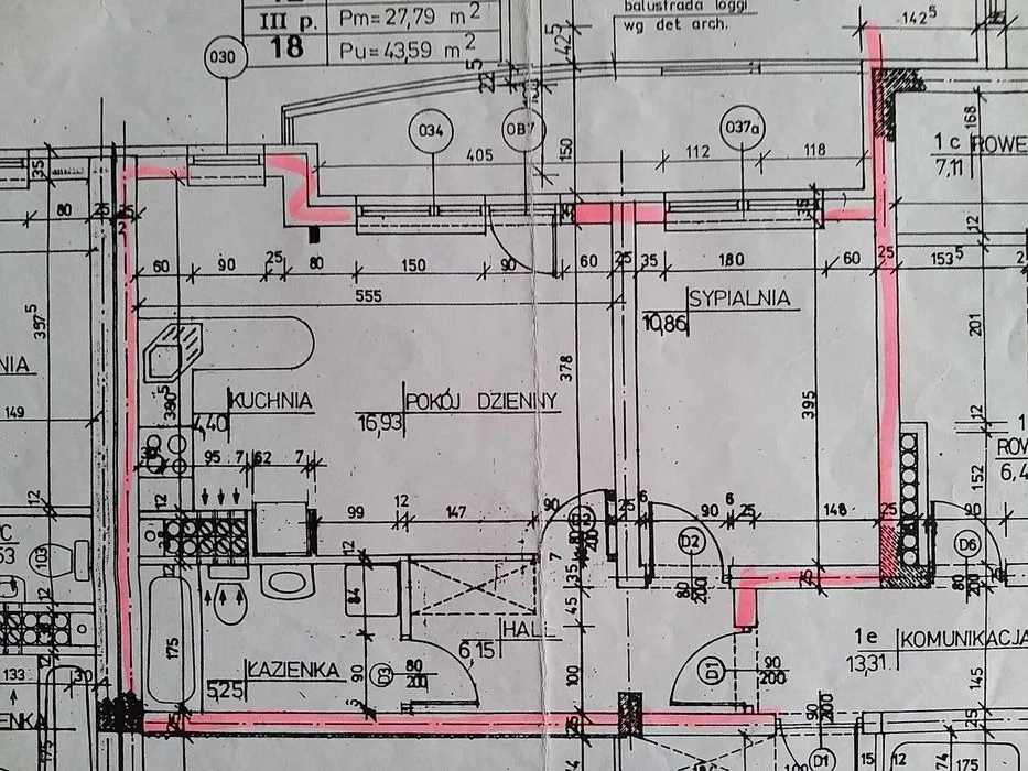 2 pokoje, mieszkanie 43,79 m², piętro 1, oferta nr , 19824/8647/OMS, Warszawa, Mokotów, Mokotów, Bluszczańska