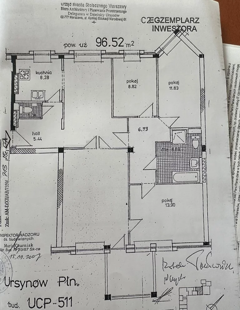 4 pokoje, apartament 96,52 m², piętro 3, oferta nr , 24625/8647/OMS, Warszawa, Ursynów, Ursynów, Stanisława Herbsta