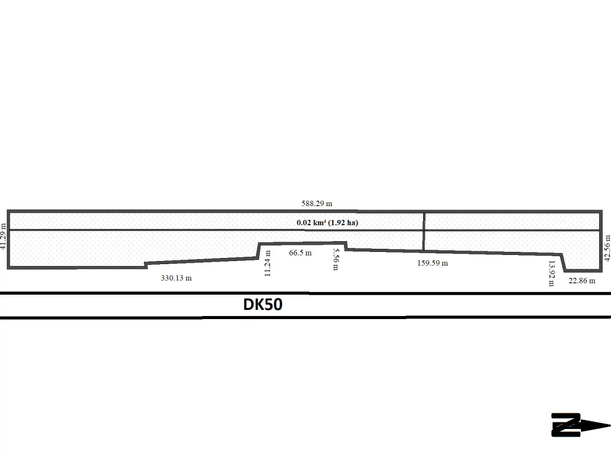 Działka 18 678,00 m², oferta nr , BLN553073, Stanisławów, Północna