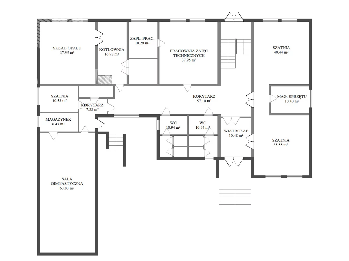 Obiekt 1 000,00 m², oferta nr , BLN116377, Przesiadłów