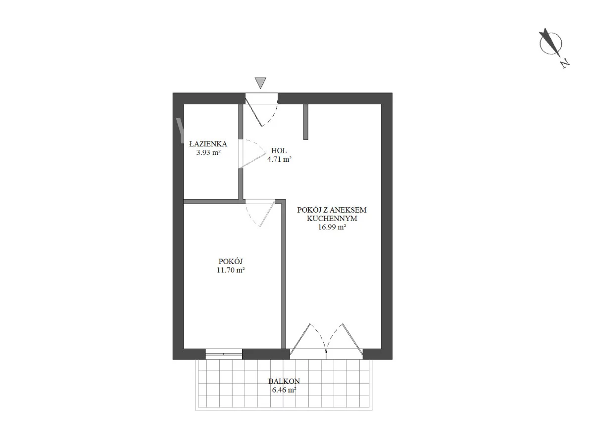 Mieszkanie dwupokojowe 37,33 m², Warszawa, Leona Berensona, Sprzedaż