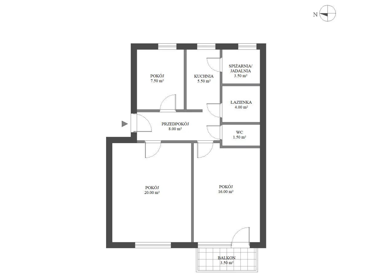 3 pokoje, mieszkanie 66,06 m², piętro 1, oferta nr , BLN888395, Warszawa, Mokotów, Mokotów, Aleja Niepodległości