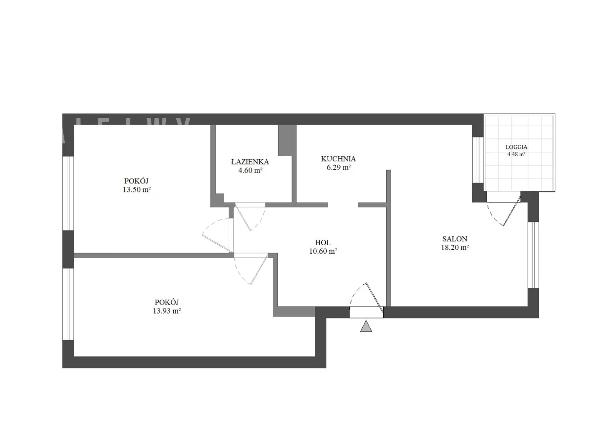 3 pokoje, mieszkanie 67,10 m², piętro 2, oferta nr , BLN302344, Piaseczno, Pawia