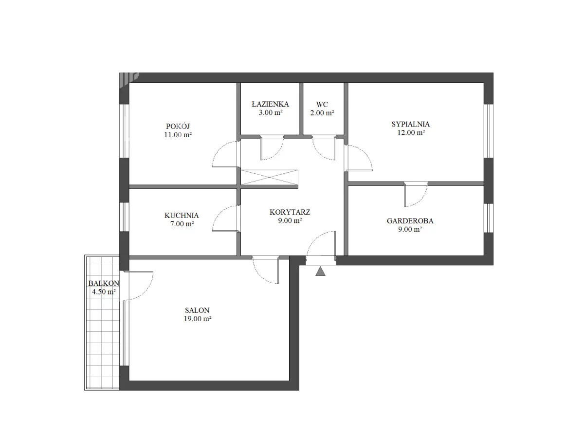 3 pokoje, mieszkanie 72,70 m², piętro 9, oferta nr , BLN541829, Warszawa, Bielany, Bielany, Wojciecha Bogusławskiego