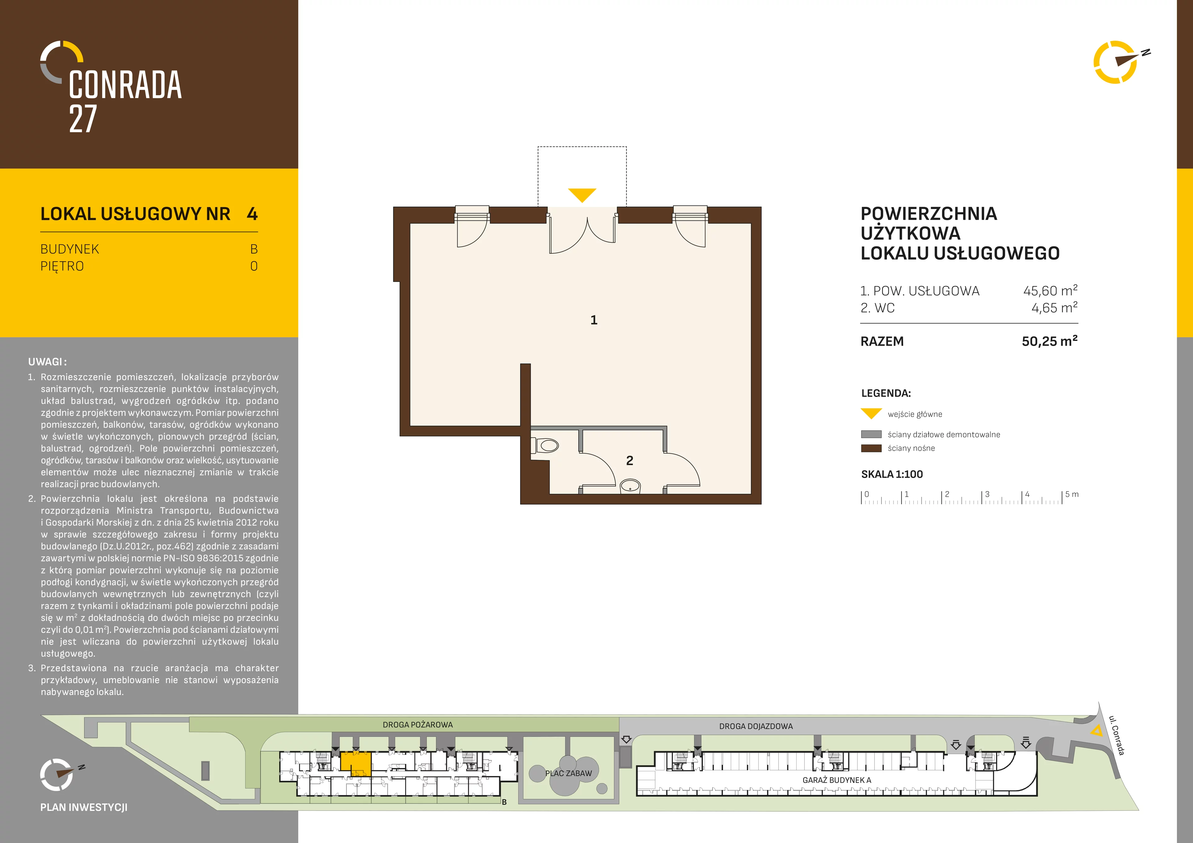 Lokal użytkowy 50,25 m², oferta nr 4, Conrada 27 - lokale użytkowe, Kraków, Prądnik Biały, Azory, ul. Conrada 27