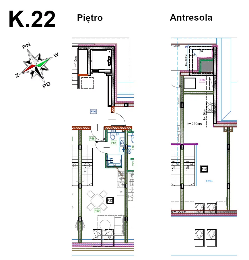 Apartament 43,51 m², piętro 1, oferta nr K.22, Enklawa Polany, Kościelisko, ul. Chotarz Bór 14 A-M
