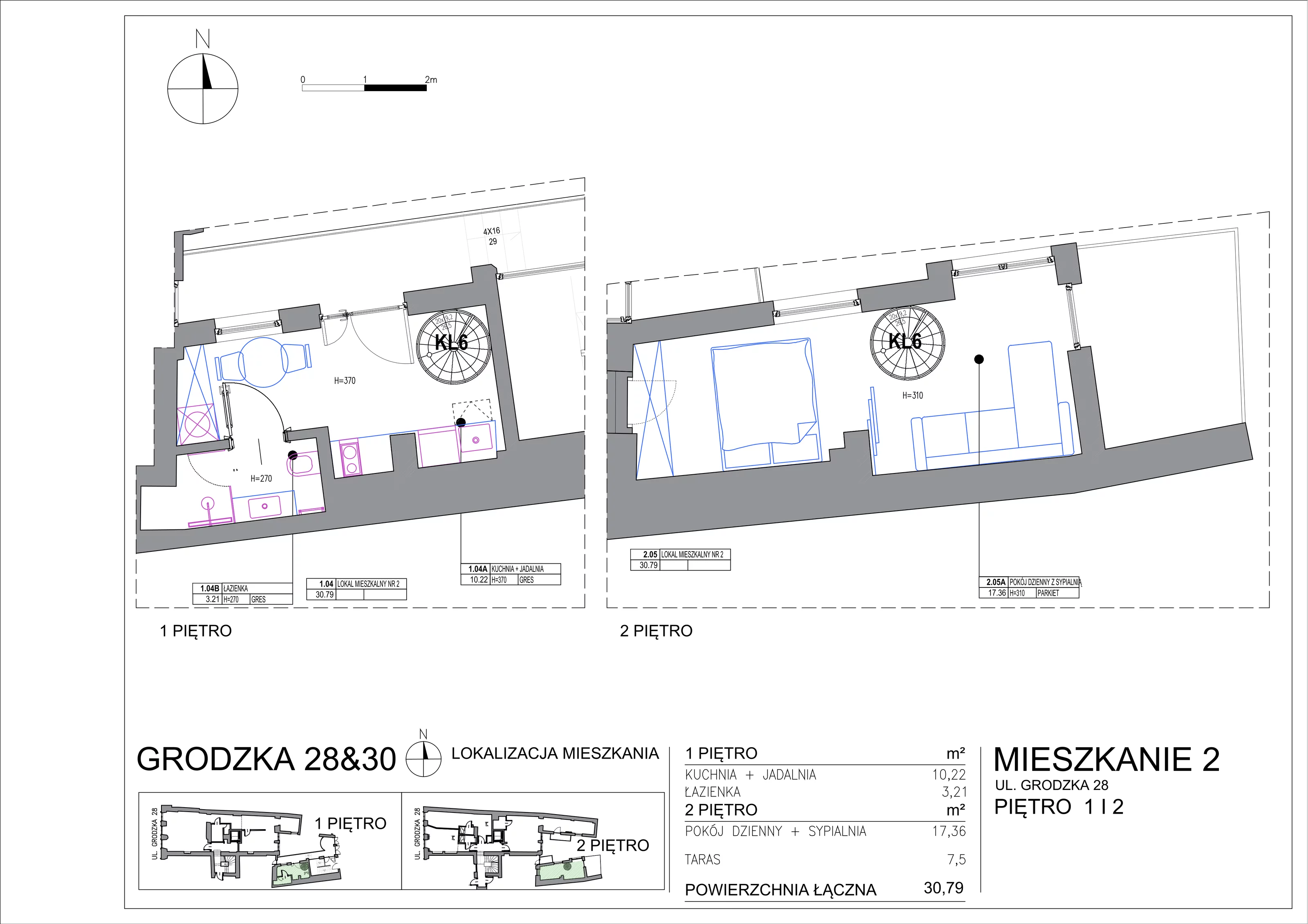 Apartament 29,25 m², piętro 1, oferta nr M-11, Grodzka 28, Kraków, Stare Miasto, ul. Grodzka 28