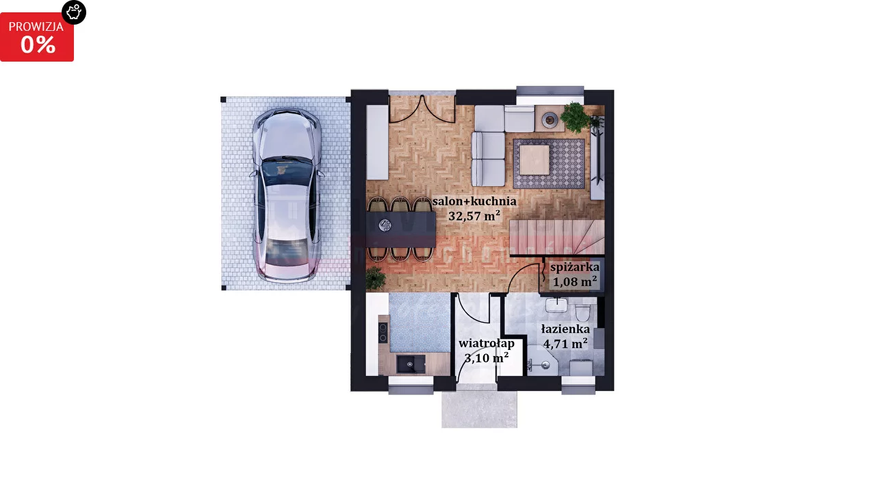 Dom 81,97 m², oferta nr , 15425, Żłobizna