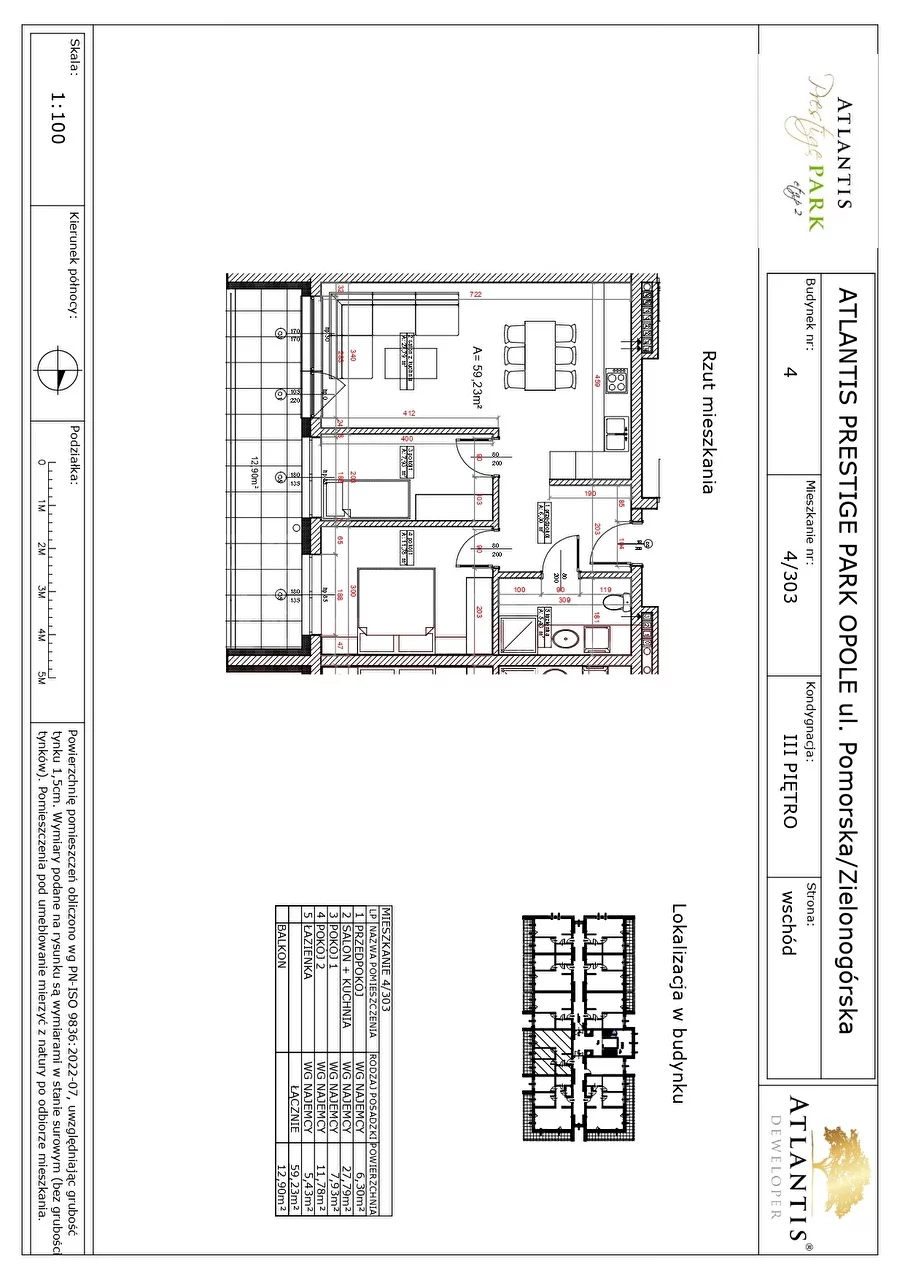 2 pokoje, mieszkanie 47,29 m², piętro 2, oferta nr , 16336, Opole, Malinka