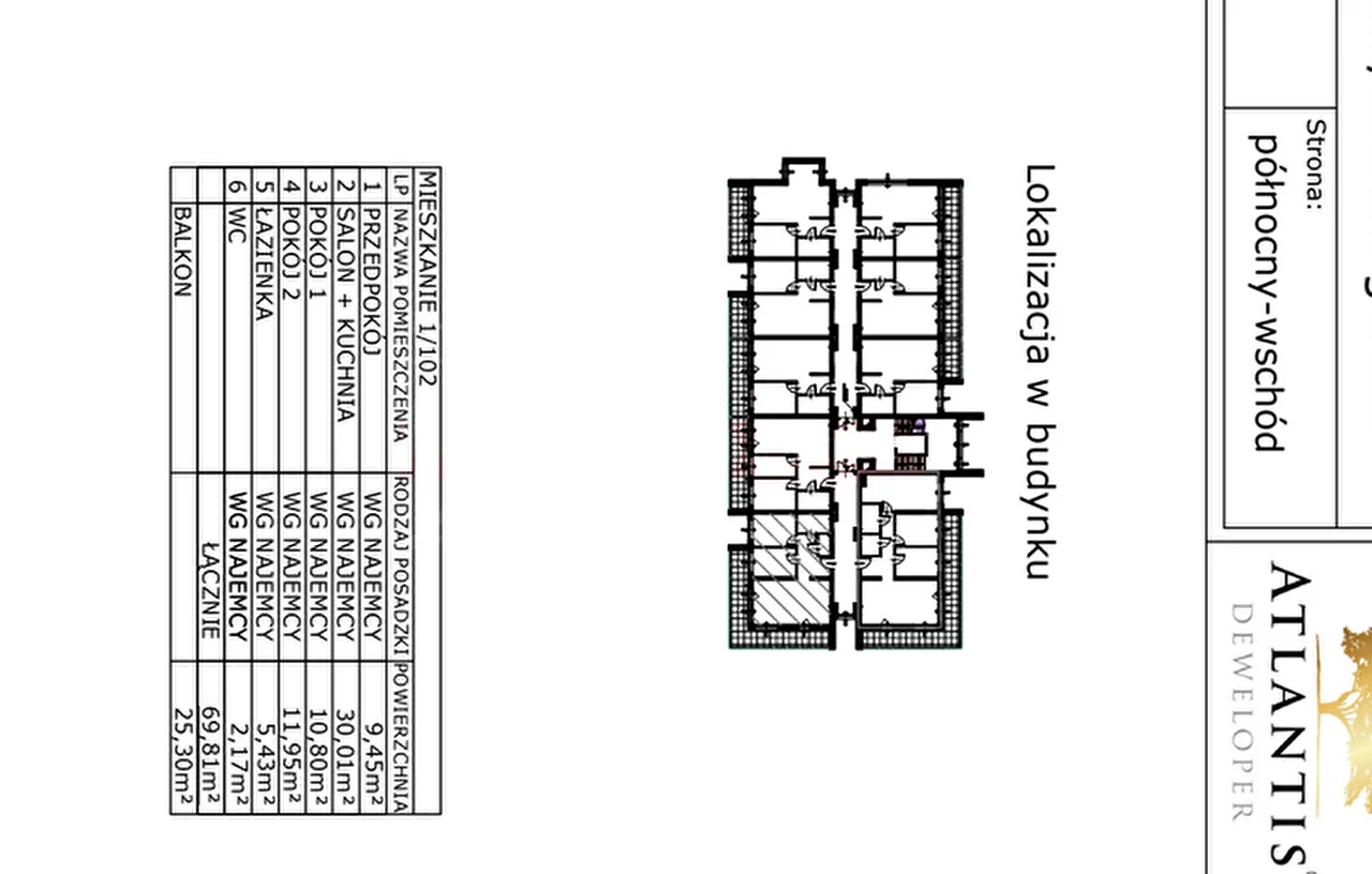 3 pokoje, mieszkanie 69,81 m², piętro 1, oferta nr , 15551, Opole, Malinka