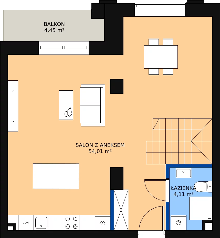 1 pokój, apartament 107,54 m², piętro 4, oferta nr 4_7, New Iron, Łódź, Śródmieście, ul. Andrzeja Struga 22