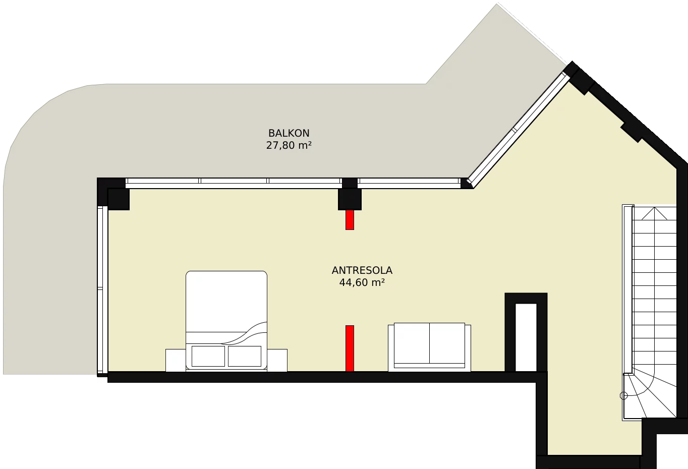 2 pokoje, apartament inwestycyjny 92,50 m², piętro 4, oferta nr 410, Apollo Resort, Świnoujście, Dzielnica Nadmorska, ul. Uzdrowiskowa