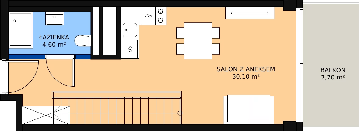Zalety mieszkania 65.2 m², 415