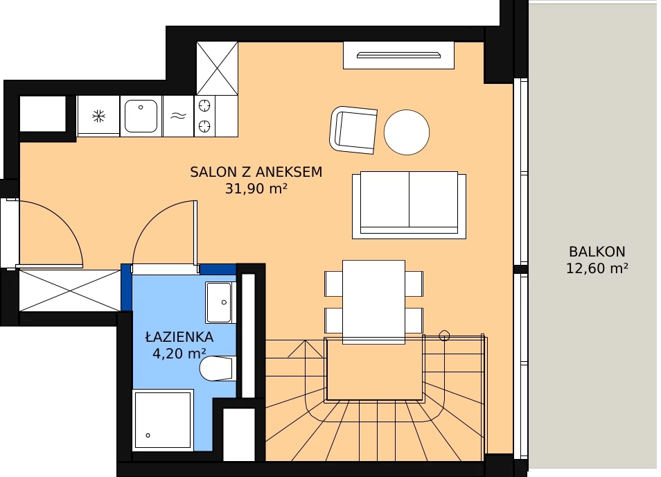 Zalety mieszkania 67.1 m², 418