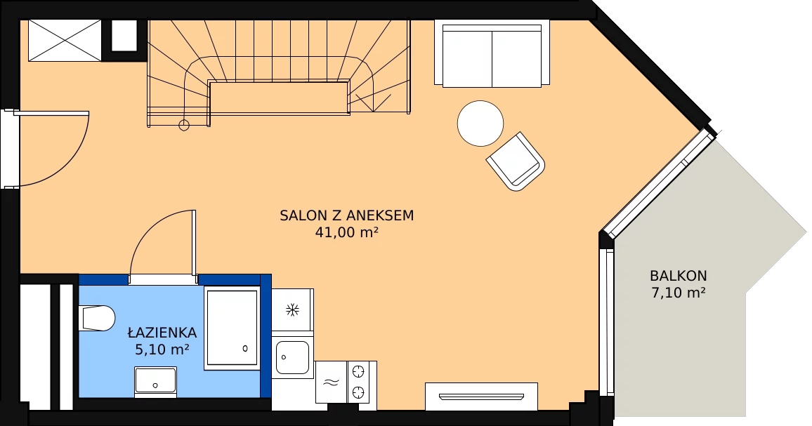 Zalety mieszkania 85.7 m², 424