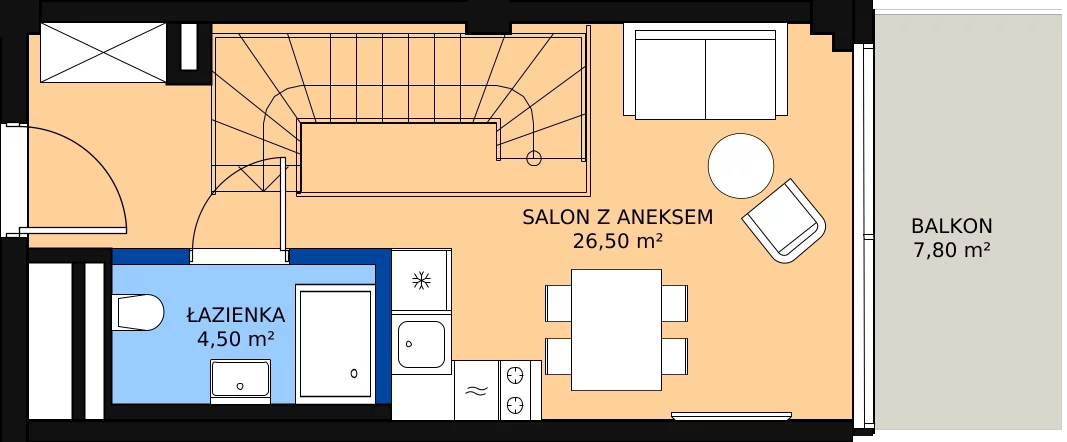 Zalety mieszkania 56.3 m², 425
