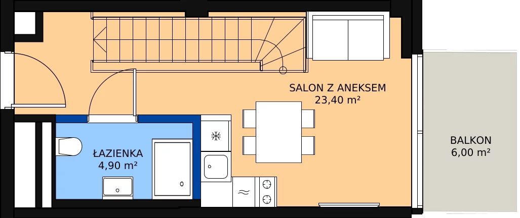 Zalety mieszkania 52 m², 428