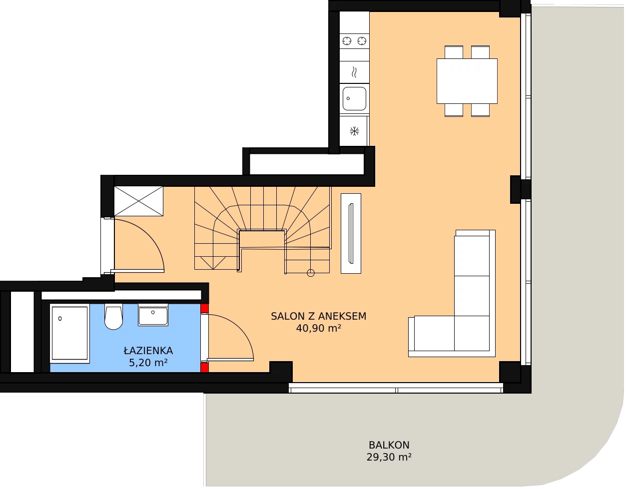 2 pokoje, apartament inwestycyjny 87,50 m², piętro 4, oferta nr 432, Apollo Resort, Świnoujście, Dzielnica Nadmorska, ul. Uzdrowiskowa