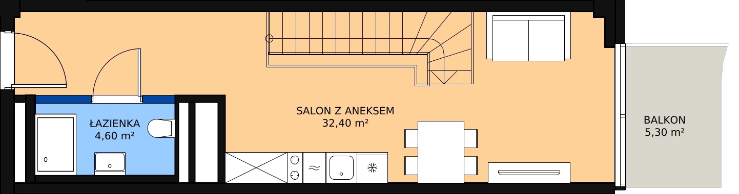 Zalety mieszkania 69.6 m², 434