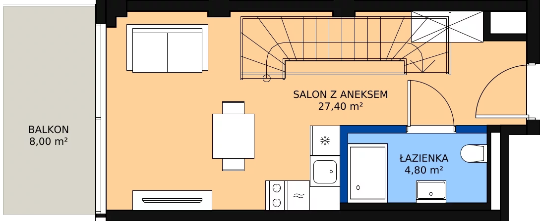 Zalety mieszkania 58.5 m², 436