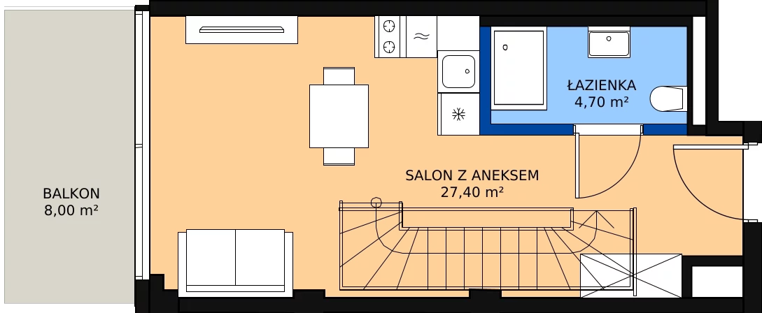 Zalety mieszkania 58.9 m², 437