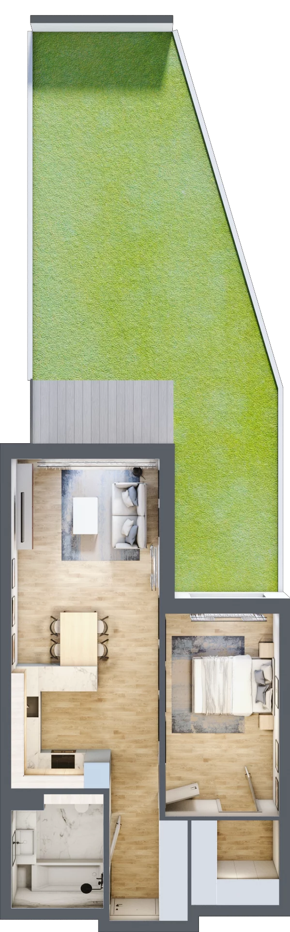 2 pokoje, mieszkanie 56,68 m², parter, oferta nr 6, Apartamenty Home Premium, Ożarów Mazowiecki, ul. Piłsudskiego 6