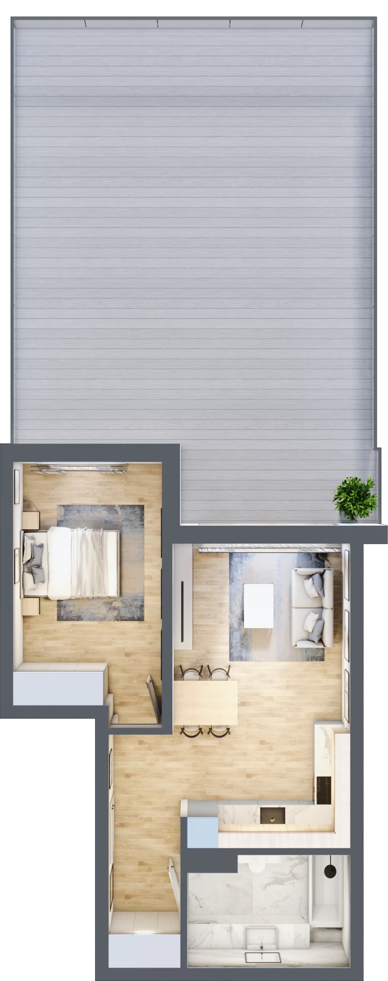 2 pokoje, mieszkanie 47,93 m², parter, oferta nr 5, Apartamenty Home Premium, Ożarów Mazowiecki, ul. Piłsudskiego 6