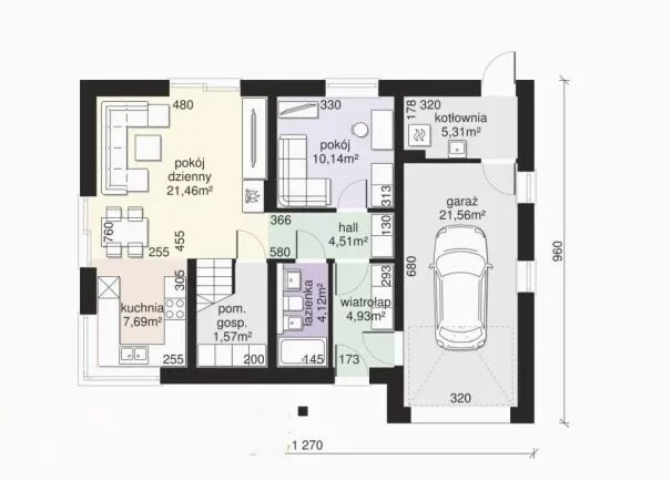 Dom 122,00 m², oferta nr , 673/7393/ODS, Węgliska
