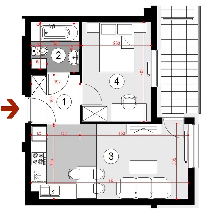 2 pokoje, mieszkanie 37,53 m², piętro 1, oferta nr , 2486/7393/OMS, Rzeszów, Lubelska