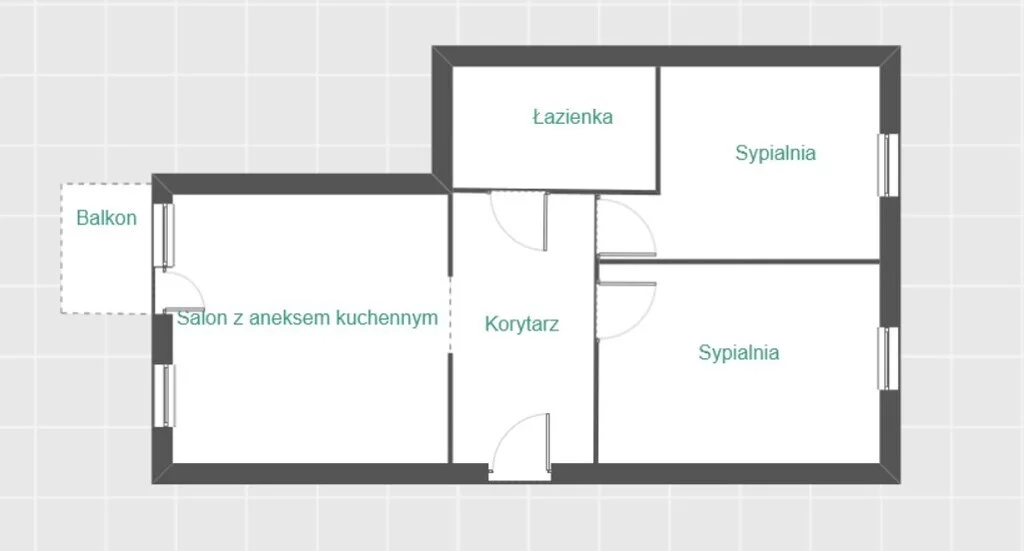 3 pokoje, mieszkanie 49,90 m², piętro 1, oferta nr , 2606/7393/OMS, Rzeszów, Jacka Malczewskiego