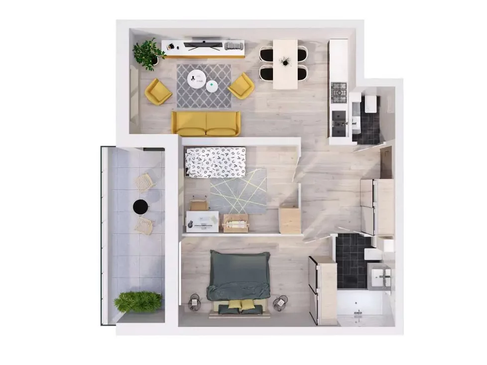 3 pokoje, mieszkanie 56,10 m², parter, oferta nr , 2487/7393/OMS, Rzeszów, Lubelska
