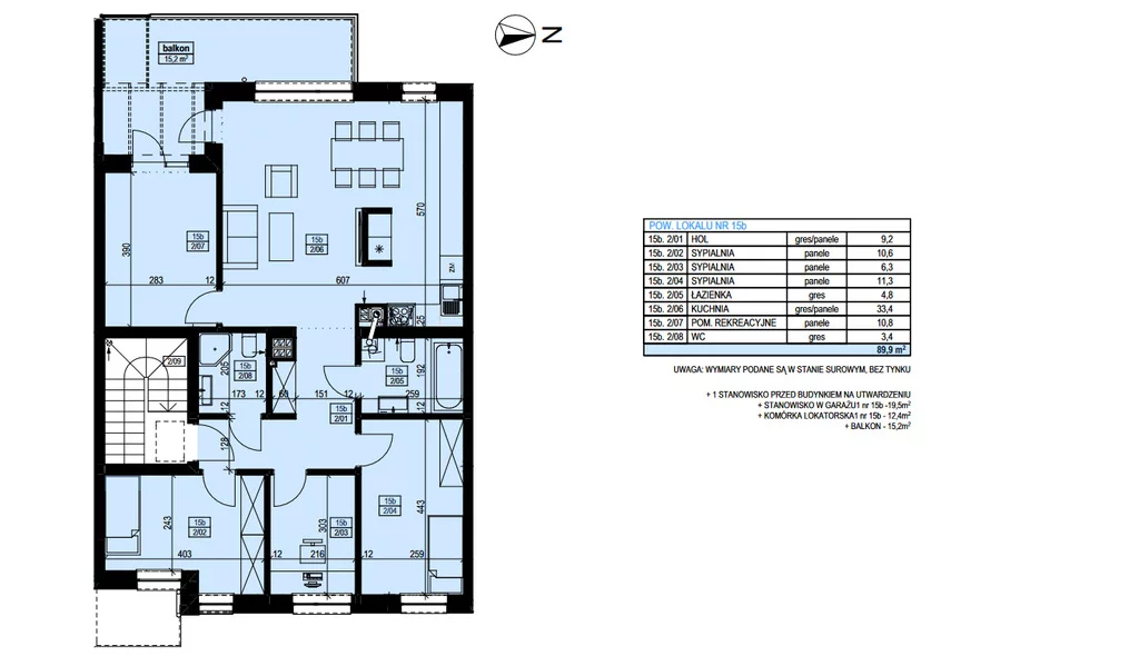 Mieszkanie pięciopokojowe 89,90 m², Rzeszów, Miłocińska, Sprzedaż