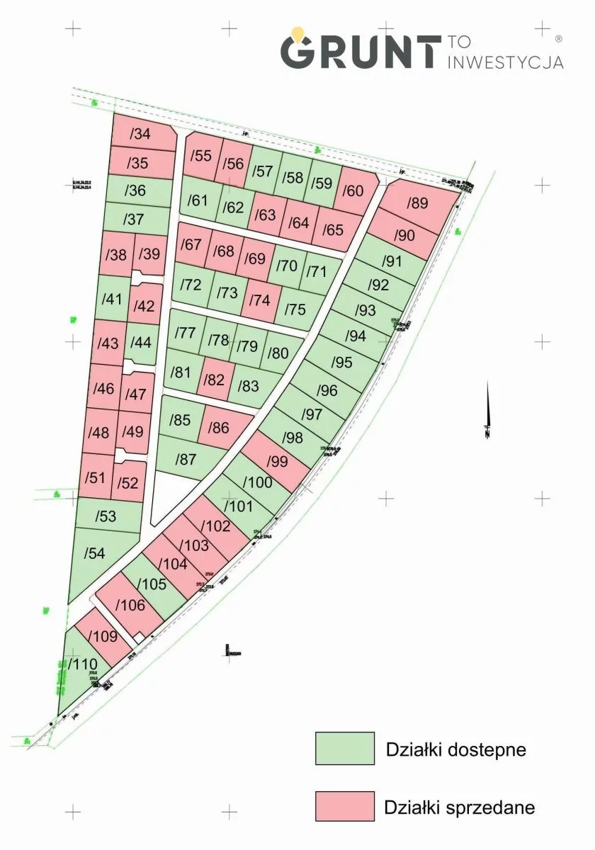 Działka 524,00 m², oferta nr , 2930200, Myszków