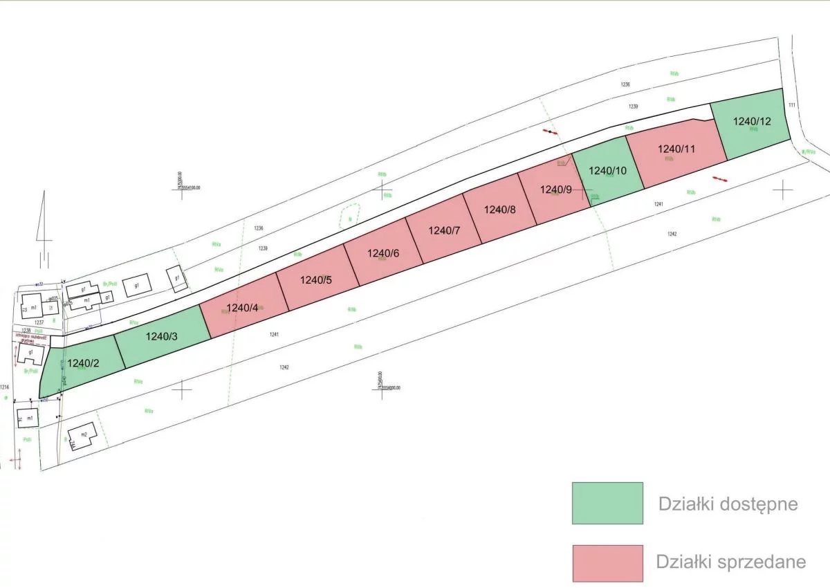 Działka 809,00 m², oferta nr , 1320200, Tarnów