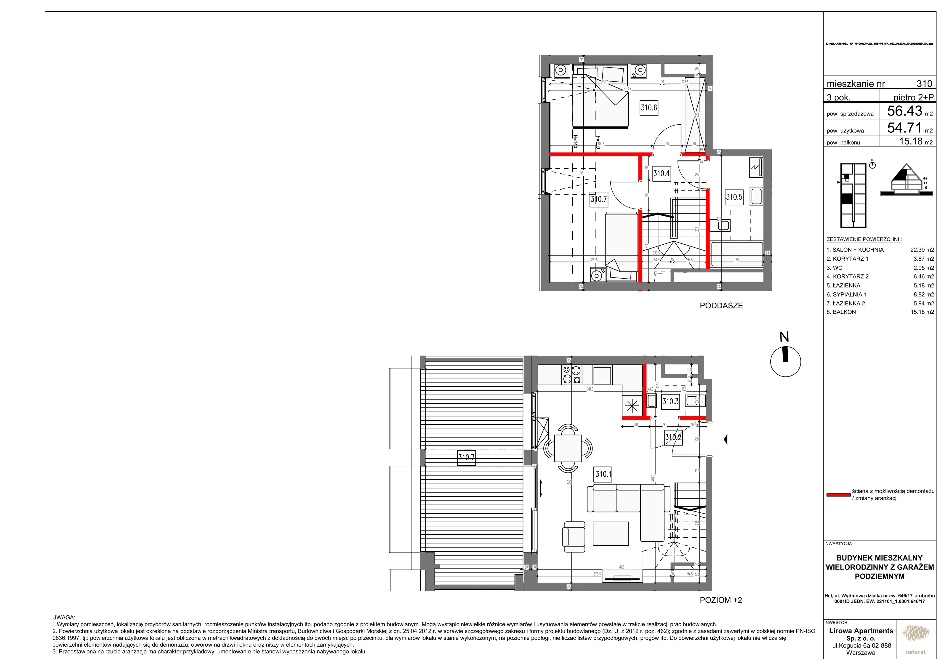 Apartament 57,07 m², piętro 2, oferta nr 310, Czarna Perła, Hel, ul. Wydmowa