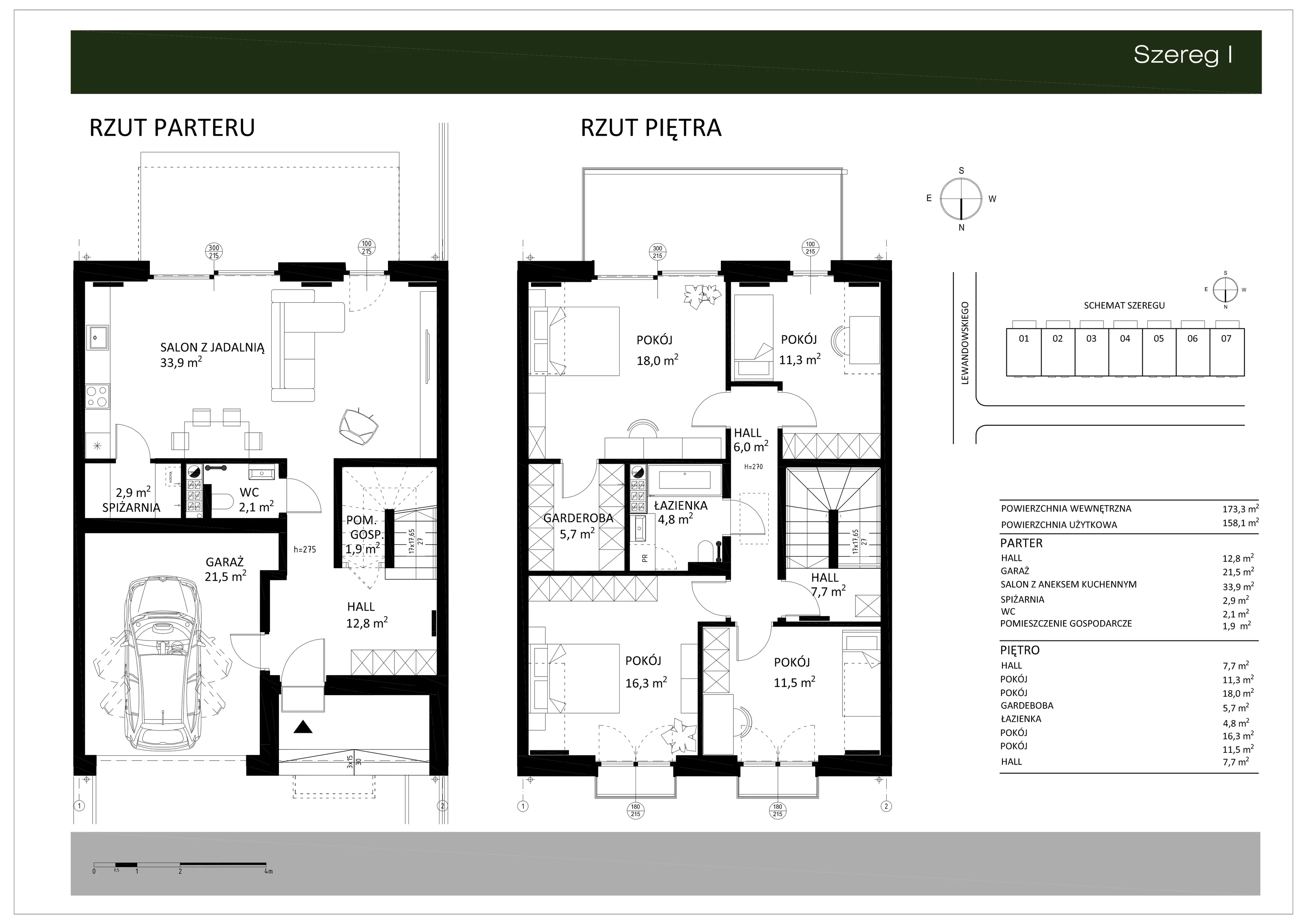 Dom 173,30 m², oferta nr 6, Natura Premium Domy, Olsztyn, Jaroty, ul. Lewandowskiego