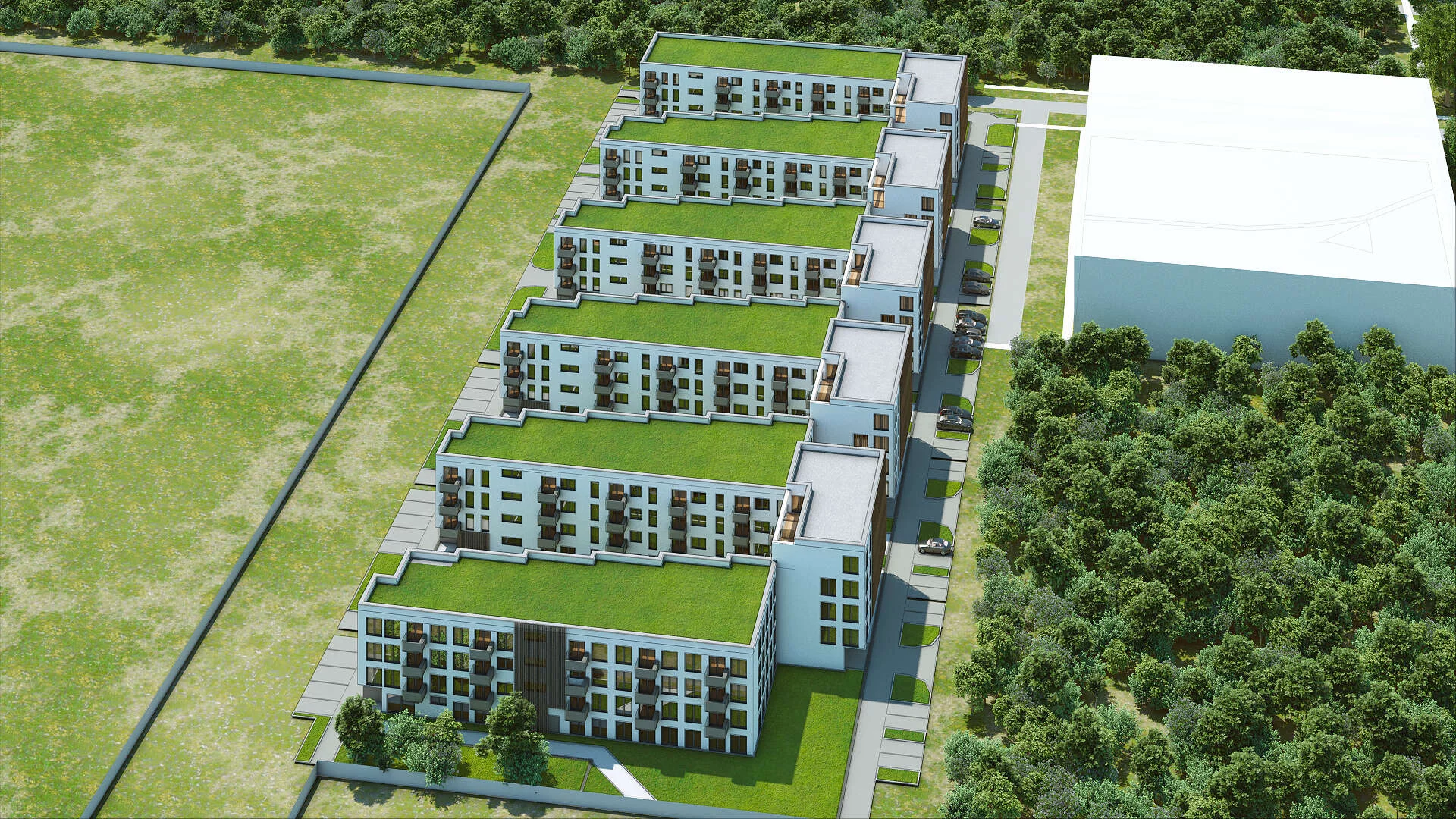 Wirtualna makieta 3D apartamentu 42.94 m², H5