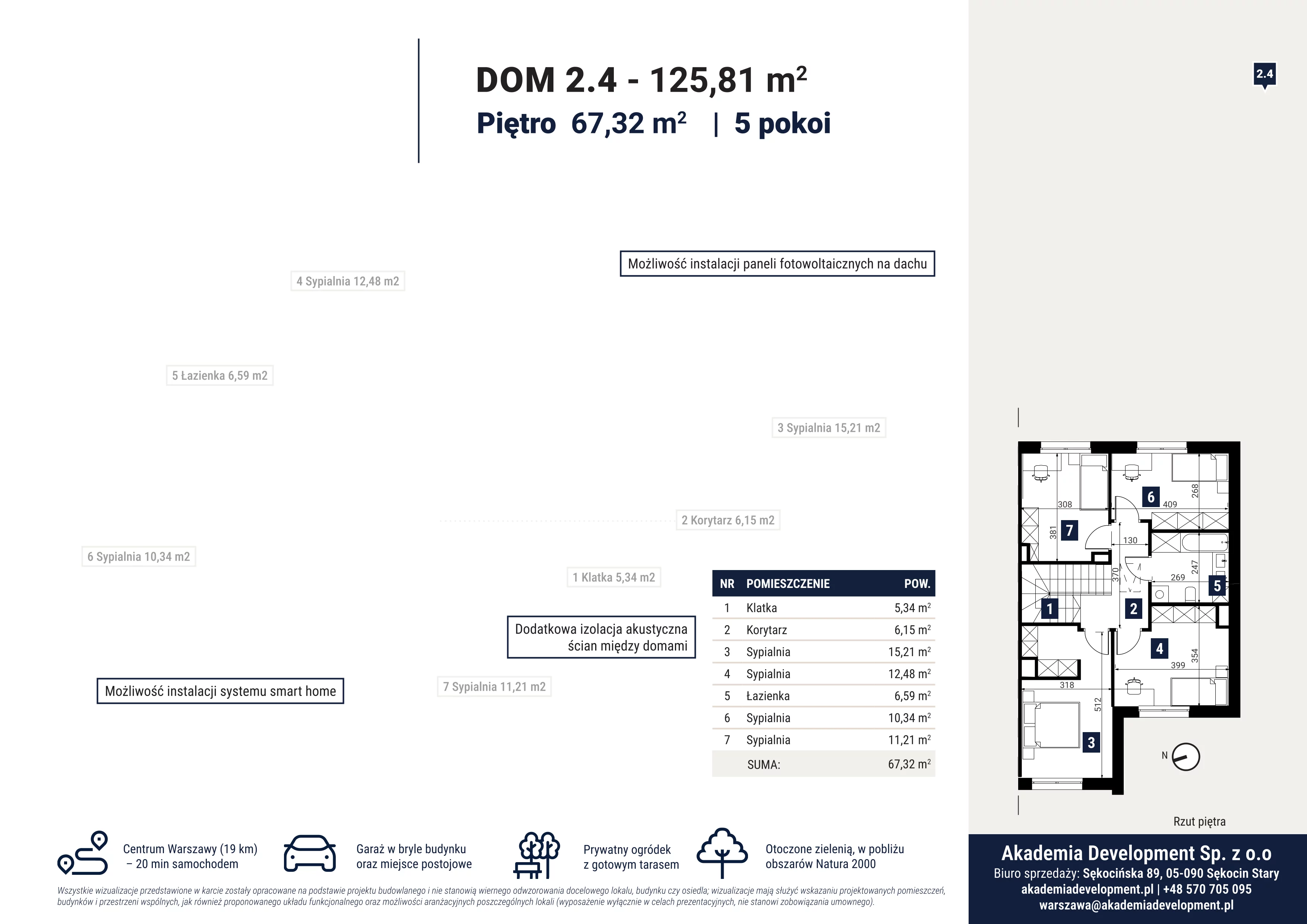 Dom 125,81 m², oferta nr 2.4, Ostoja Sękocin, Sękocin Stary, ul. Sękocińska 89