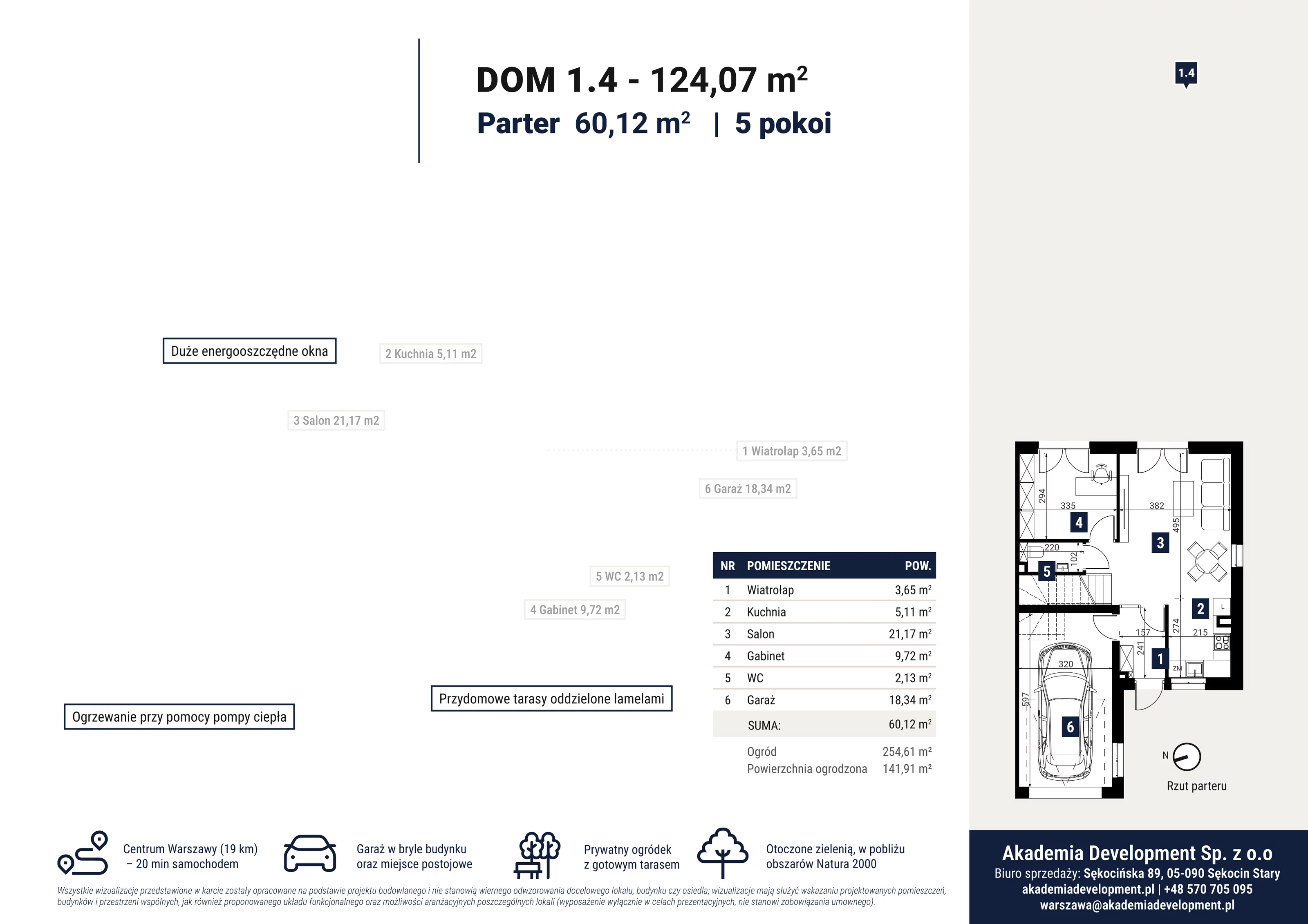 Dom 124,07 m², oferta nr 1.4, Ostoja Sękocin, Sękocin Stary, ul. Sękocińska 89