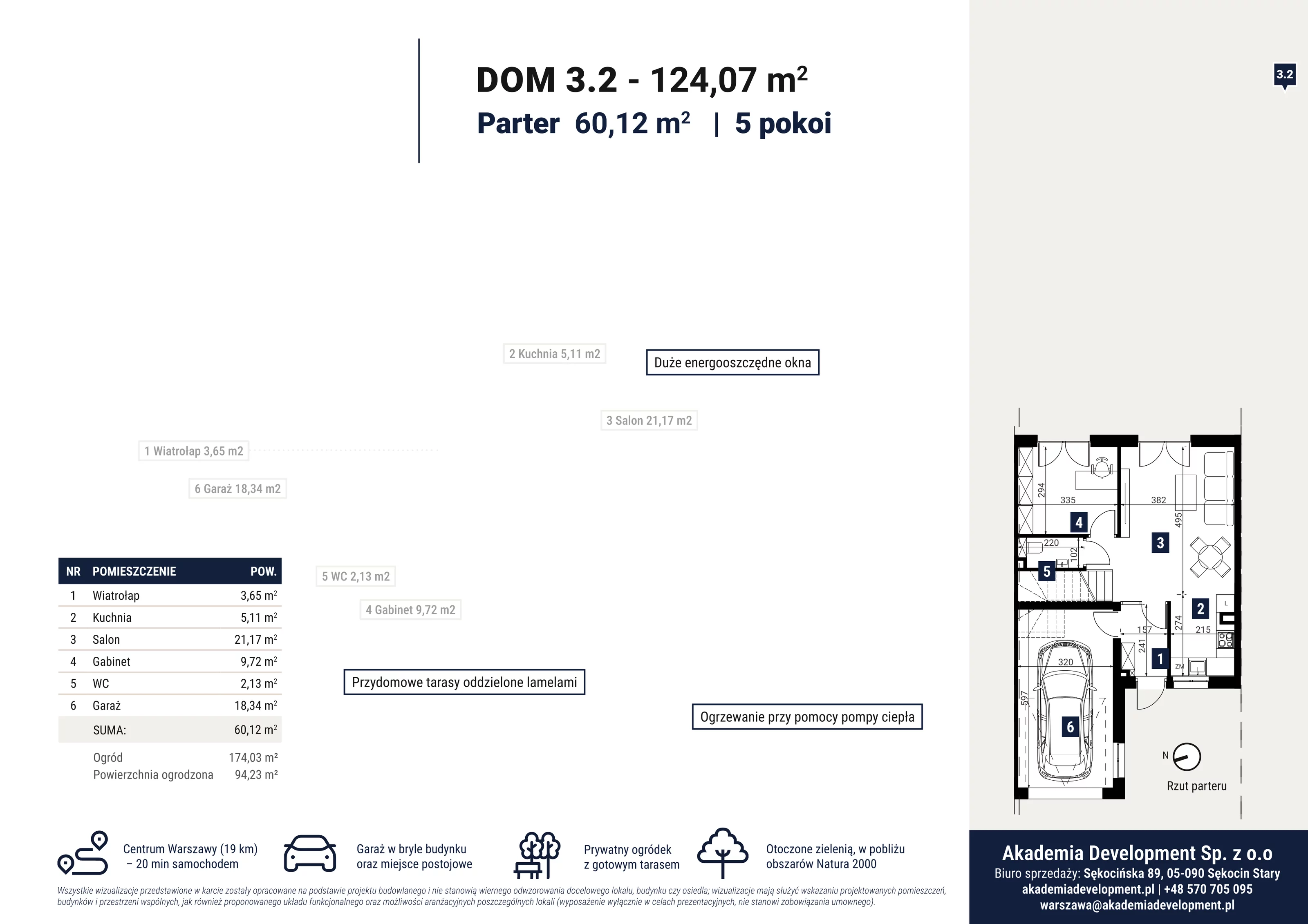 Dom 124,07 m², oferta nr 3.2, Ostoja Sękocin, Sękocin Stary, ul. Sękocińska 89