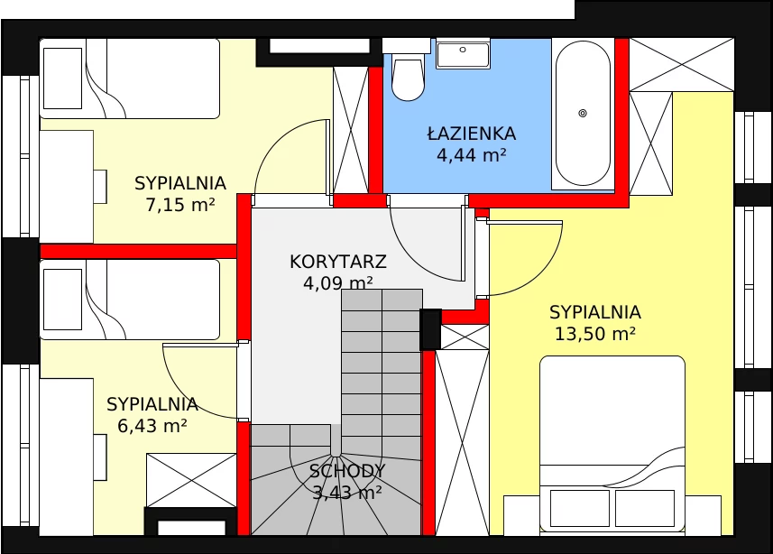 Dom 80,17 m², oferta nr II15, Triton Country, Stara Wieś, ul. Głogowa 28