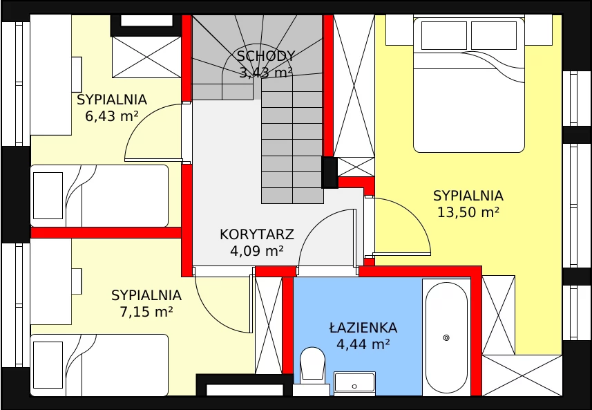 Dom 80,17 m², oferta nr II16, Triton Country, Stara Wieś, ul. Głogowa 28