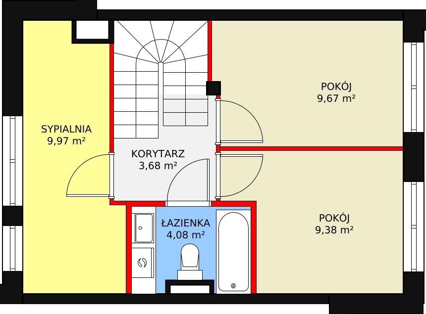 Dom 77,80 m², oferta nr A3, Triton Kampinos II, Łomna-Las, ul. Wiśniowa