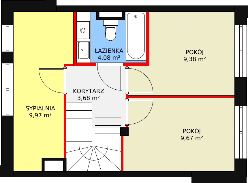 Dom 77,80 m², oferta nr A4, Triton Kampinos II, Łomna-Las, ul. Wiśniowa