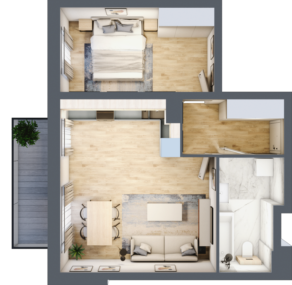 Mieszkanie 49,72 m², parter, oferta nr 3, Nowa Pszczelna, Kraków, Dębniki, Ruczaj, ul. Pszczelna 38