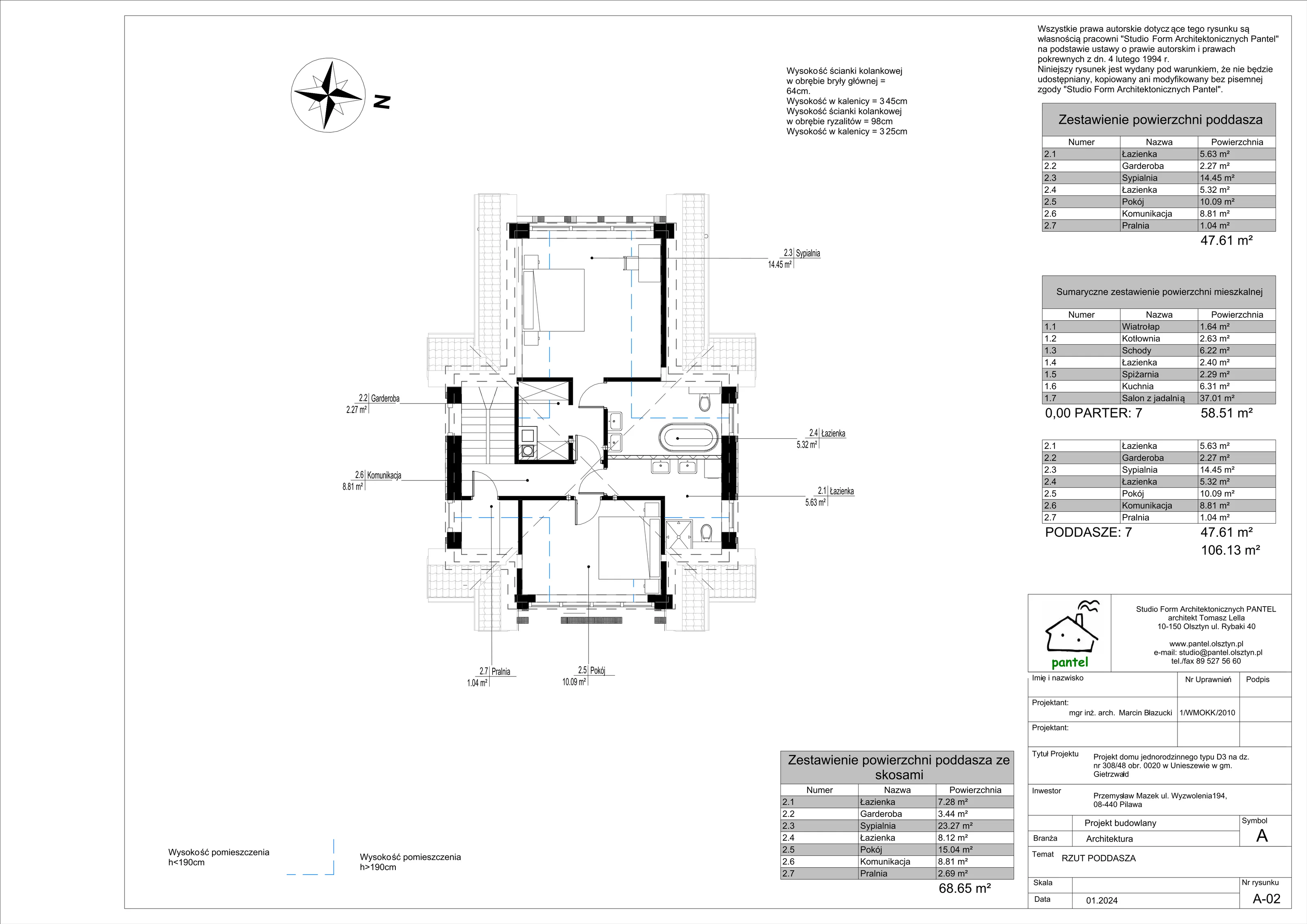 Dom 106,00 m², oferta nr T10, Sielskie Unieszewo, Unieszewo