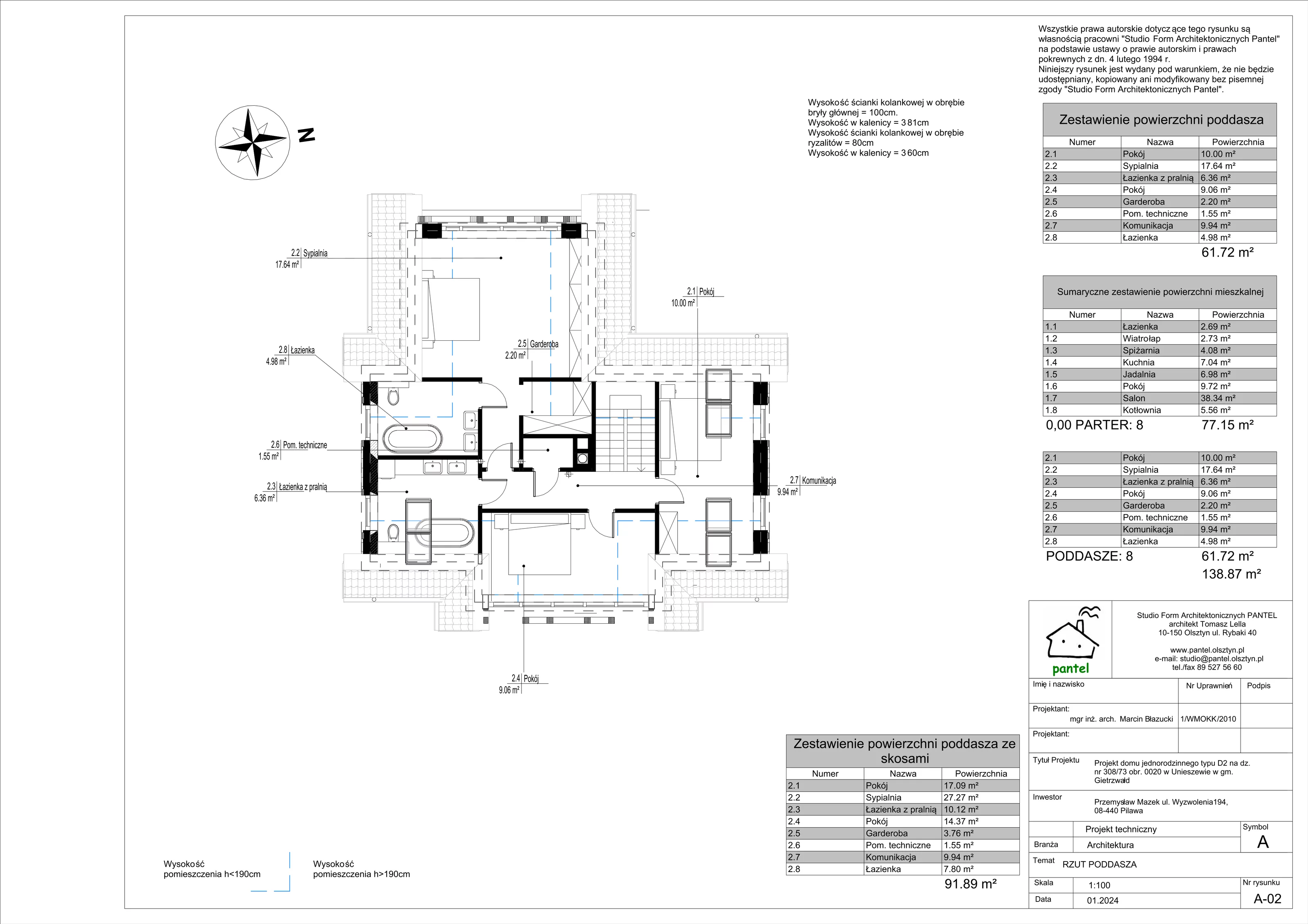 Dom 138,00 m², oferta nr T11, Sielskie Unieszewo, Unieszewo