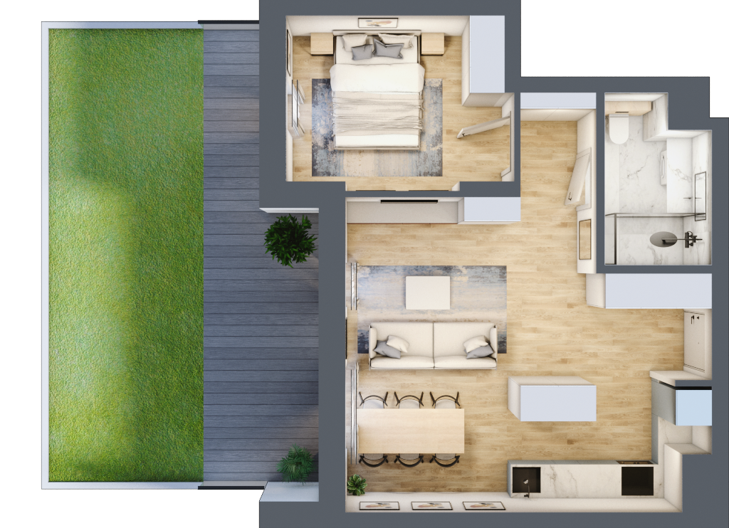 Mieszkanie 47,42 m², parter, oferta nr B1-6, Wyścigowa 42, Radom, Idalin, ul. Wyścigowa 42